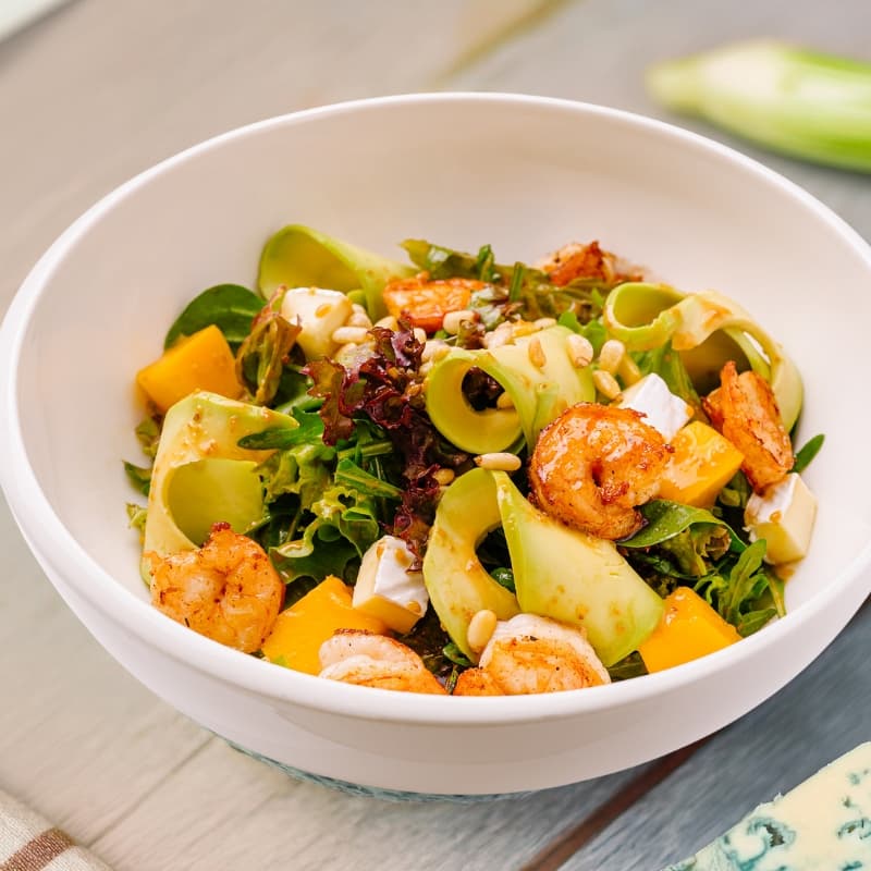 Nom Xoai mit Garnelen