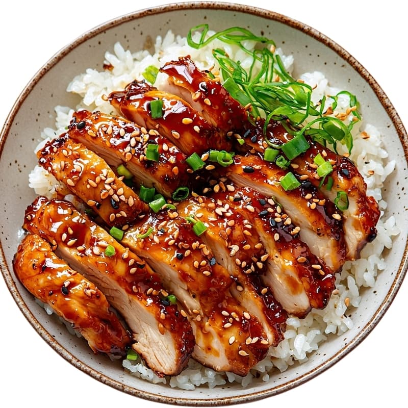 Teriyaki mit gegrilltem Hühnerfilet