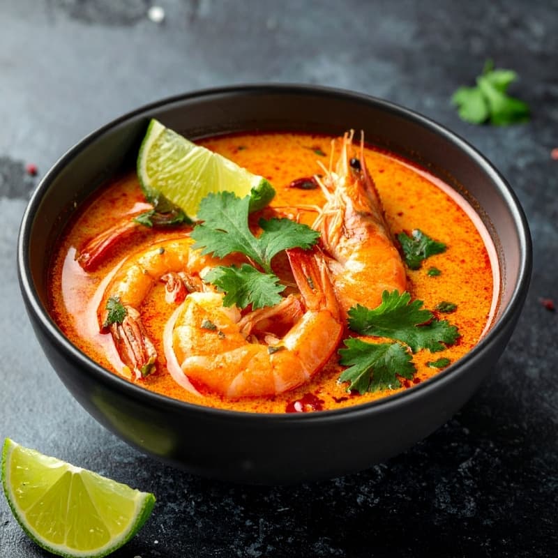 Kokos-Curry mit Garnelen