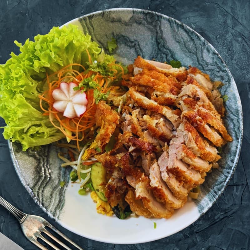 Pho Xao mit Ente kross